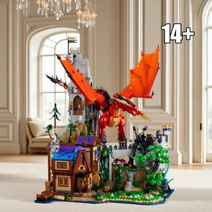 Figura d'azione Dungeons & Dragons Il Racconto del Drago Rosso, set di costruzione con 3745 pezzi, marca Otaku Family Store Online