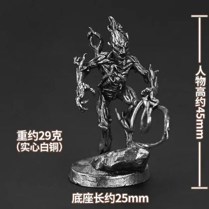 Miniatura di spirito albero in metallo non verniciato, figura di dryad in peltro senza piombo per giochi di ruolo e collezioni tabletop