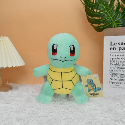 Peluche Squirtle Pokémon di 20 cm, morbido e soffice, personaggio anime, perfetto come giocattolo o decorazione.