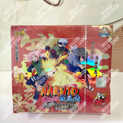 Scatola di carte Naruto KAYOU della collezione Booster Box T2W9/T4W8 con carte ufficiali, immagini di personaggi Naruto.