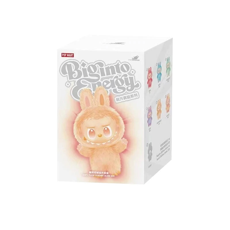 Bambola di peluche Labubu 3.0 Big into Energy di Pop Mart, morbido giocattolo collezionabile, decorazione per la casa
