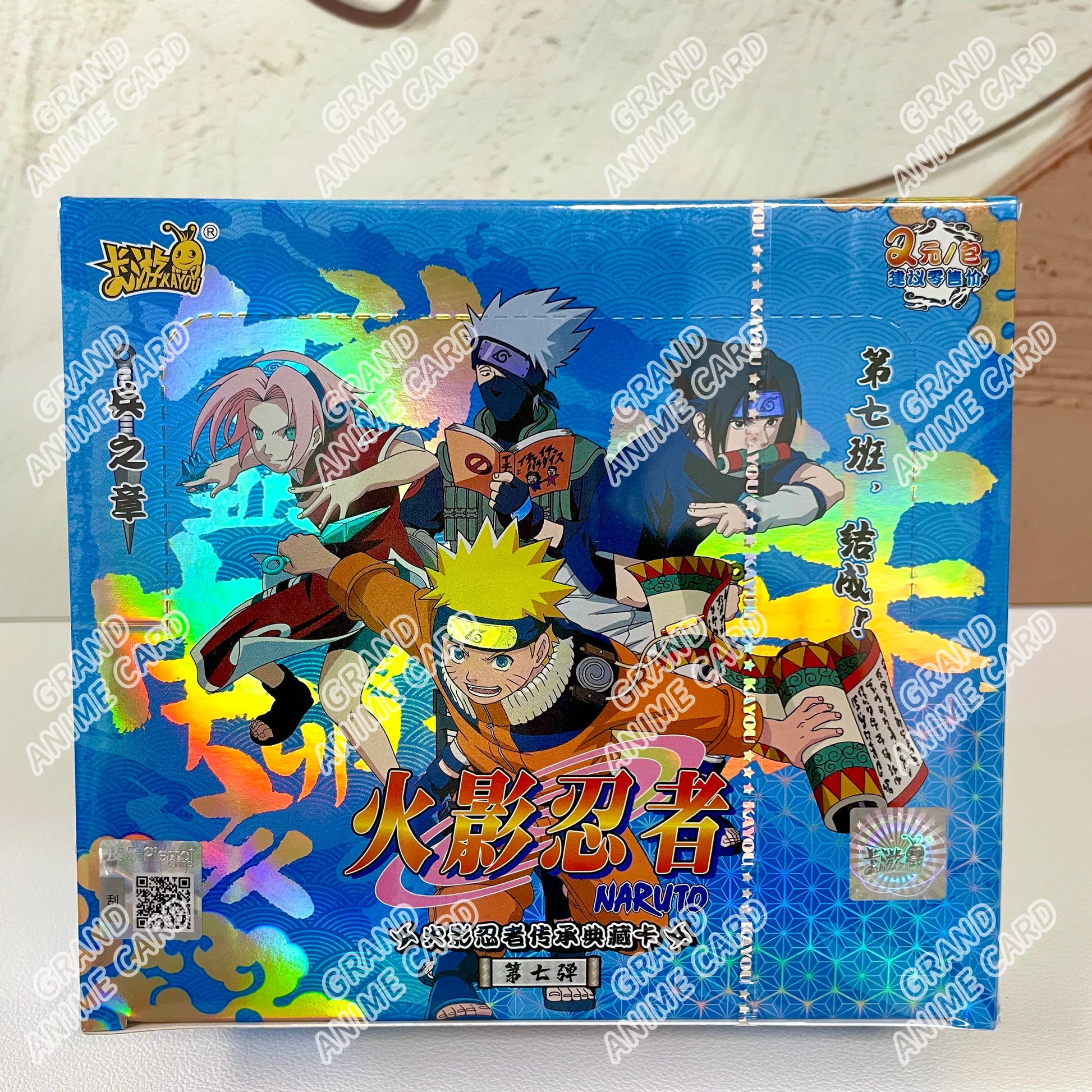 Scatola di carte Naruto della collezione KAYOU, booster box ufficiale T2W9 / T4W8, con carte da collezione Otaku Family Store.