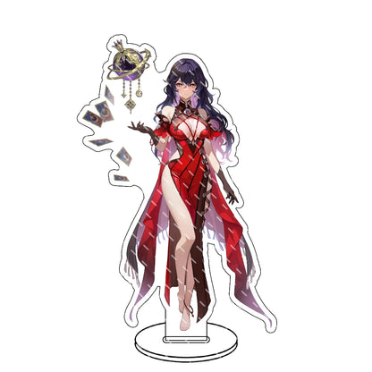 Supporto in acrilico Solo Leveling Sung Jin-Woo, gadget collezionabile di Otaku Family Store Online, con illustrazione dettagliata.