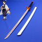 Spada cosplay Demon Slayer da 41 pollici, lama in metallo e manico dettagliato, perfetta per costumi anime e cosplay ninja.