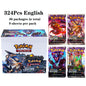Scatola da esposizione con 36 bustine di carte Pokémon TCG in inglese, contenente 324 carte, brand Otaku Family Store Online.
