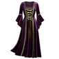 Vestito da donna goth punk "You're My Secret" in stile medievale, perfetto per cosplay, Halloween o eventi vintage, con dettagli nobili.