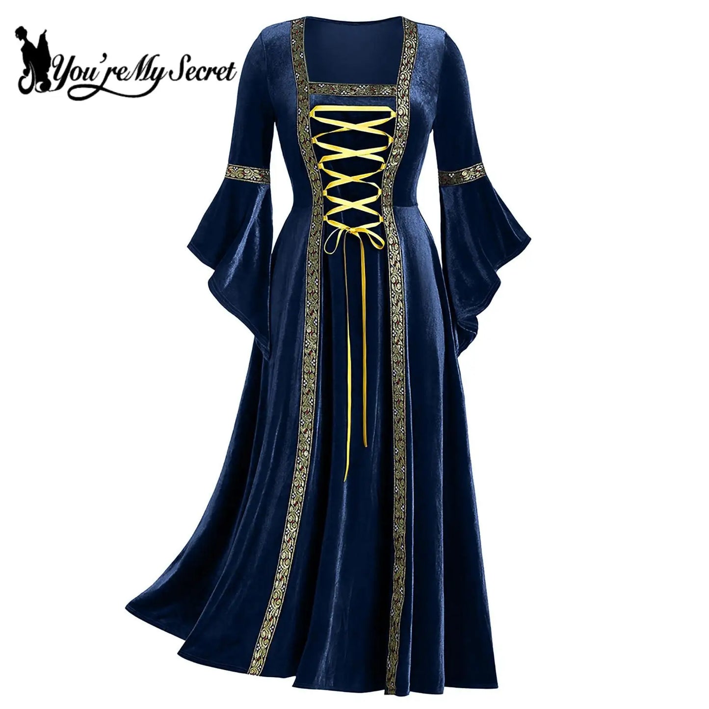 Vestito gotico punk femminile Otaku Family Store, costume cosplay ispirato a regina medievale, perfetto per Halloween e carnevale.