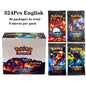 Scatola di 36 bustine di carte Pokémon TCG in inglese, display box con 324 carte, marca Otaku Family Store Online