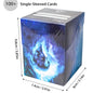 Contenitore Deck Box 100+ con doppio divisorio per carte da gioco MTG, YGO e TCG, con spazio per carte e accessori.