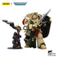 Figura d'azione Warhammer 40K Dark Angels Deathwing Knight 1 2 3, modello dettagliato in posa con armatura e spade.