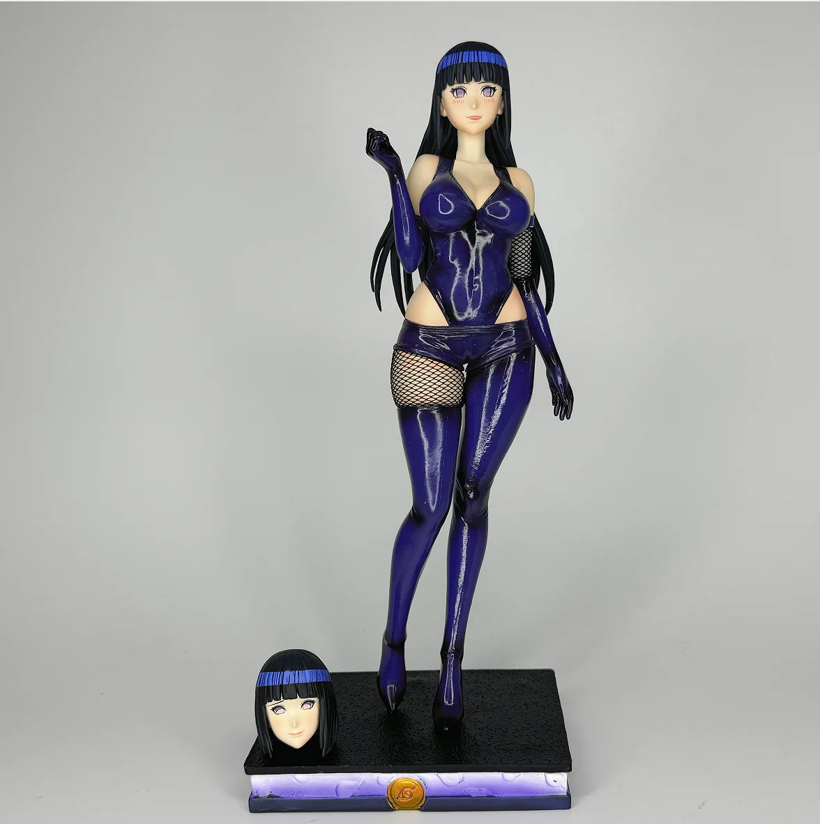 Statua di azione di Hinata Naruto Anime con due teste, modello artigianale, decorazione GK, dettagliata e colorata.