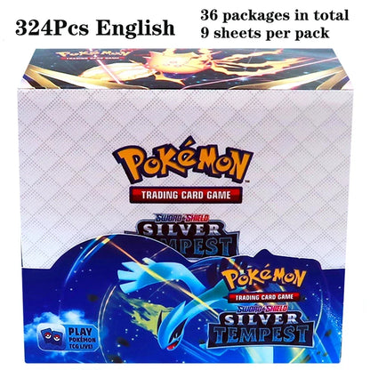 Booster box di carte collezionabili Pokémon Misti Otaku Family, 36 buste con 9 carte ciascuna, edizione inglese.