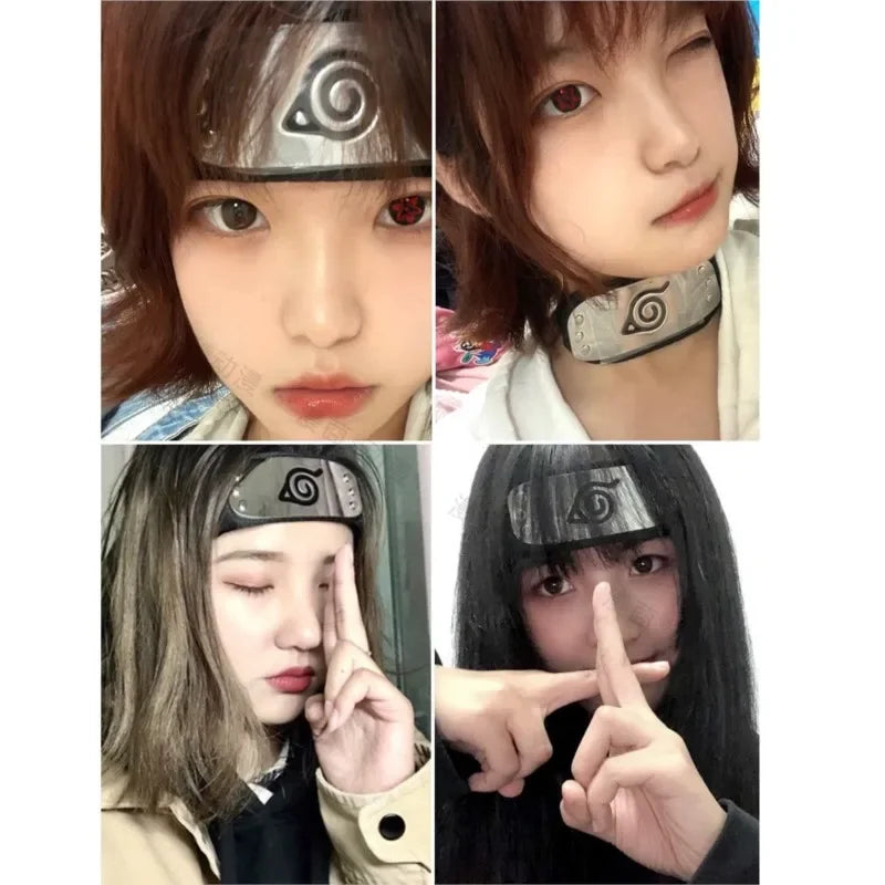 Copricapo Naruto cosplay Otaku Family, fascia frontale ninja Hitai-ate con simbolo, accessorio cosplay anime ninja.