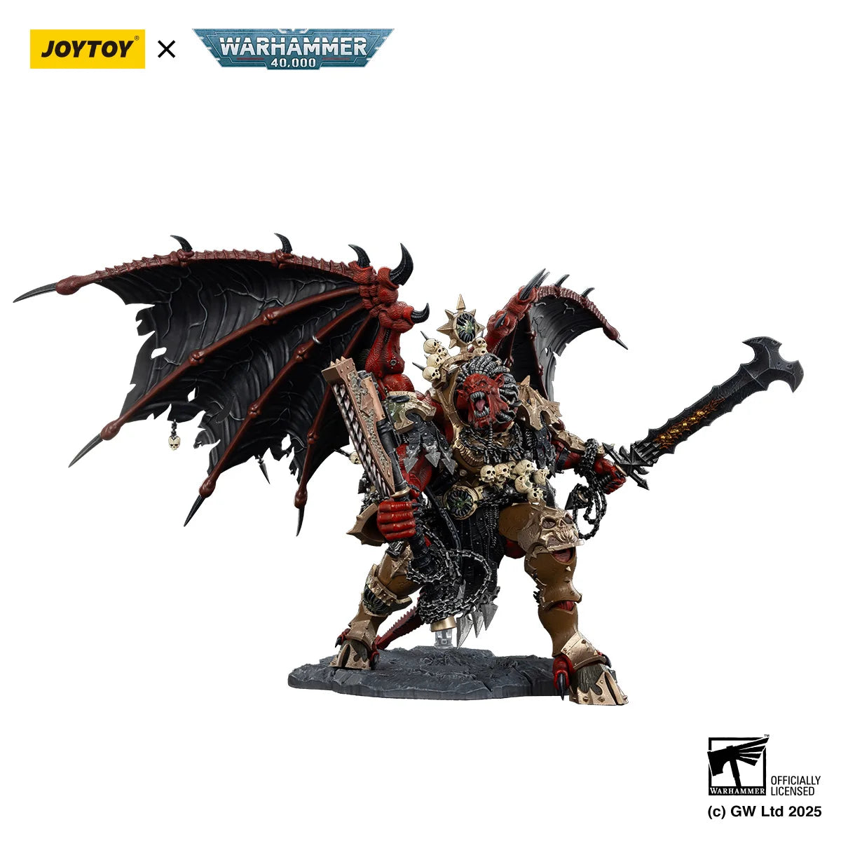 Figura d'azione Warhammer 40k Angron Daemon Primarch di Khorne, altezza 38cm, figura dettagliata Otaku Family Store Online