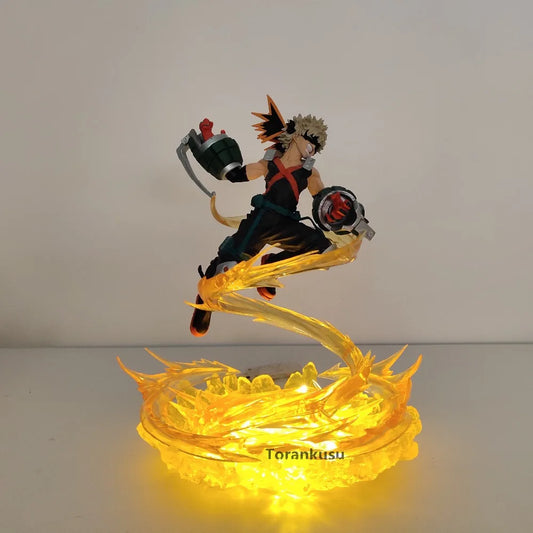 Figura d'azione My Hero Academia Bakugou Katsuki contro Midoriya Izuku, personaggi anime, dettagli vivaci e dinamici
