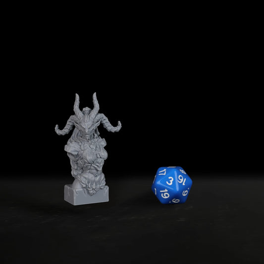 Miniatura di demone fantasy Otaku Family Store, busto dettagliato per collezionisti e giochi di ruolo, gadget per Halloween e Natale
