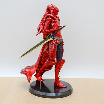 Action figure Igris, il Comandante Rosso Sangue di Solo Leveling, con dettagli vivaci e posa dinamica.