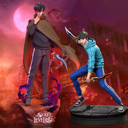 Figura d'azione di Sung Jinwoo, 20 cm, da Solo Leveling, con dettagli realistici, del modello collezionabile di Shun Mizushino