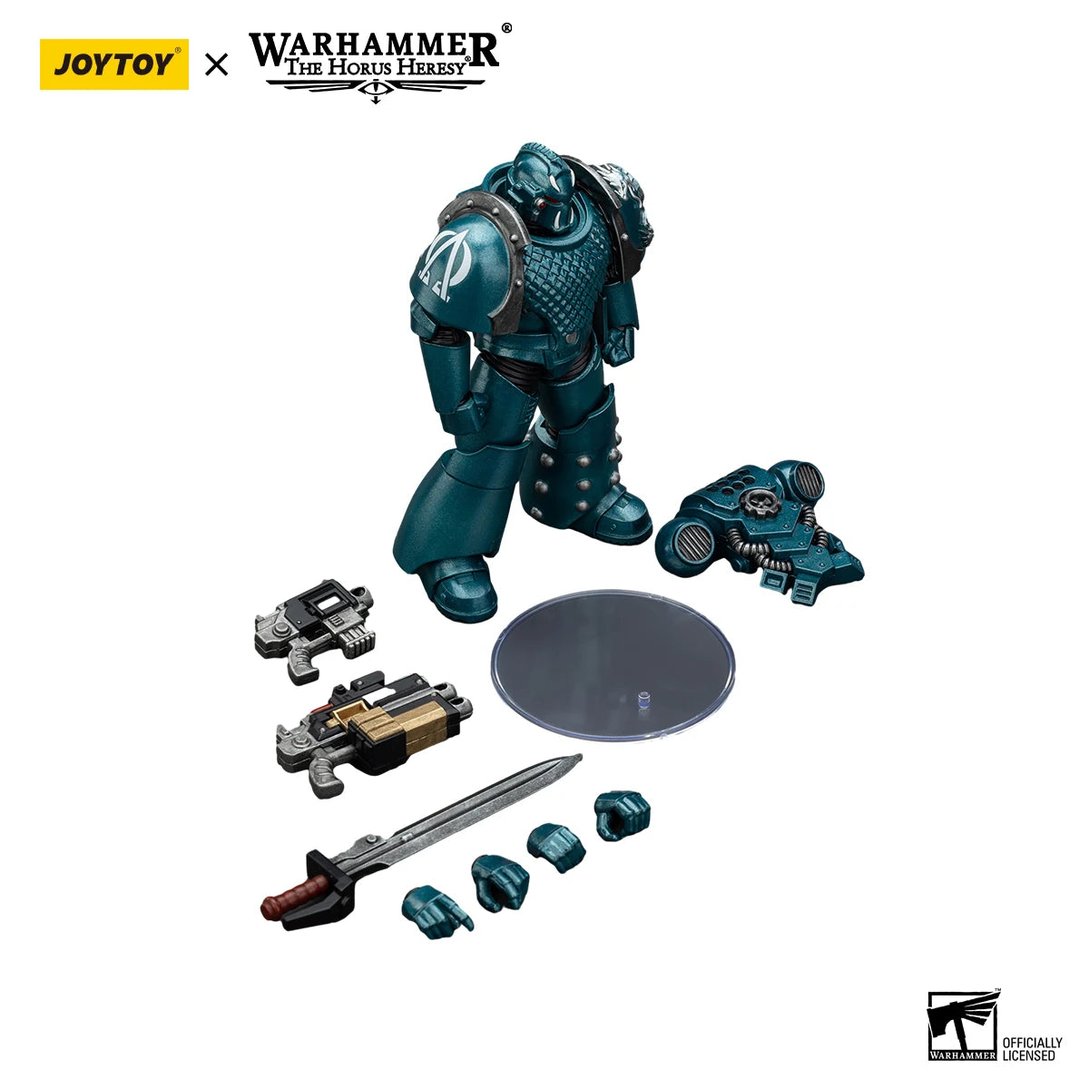 Miniatura Otaku Family Store: Warhammer 40K Alpha Legion "The One Who is Many" Headhunter Prime, dettagliata e colorata.