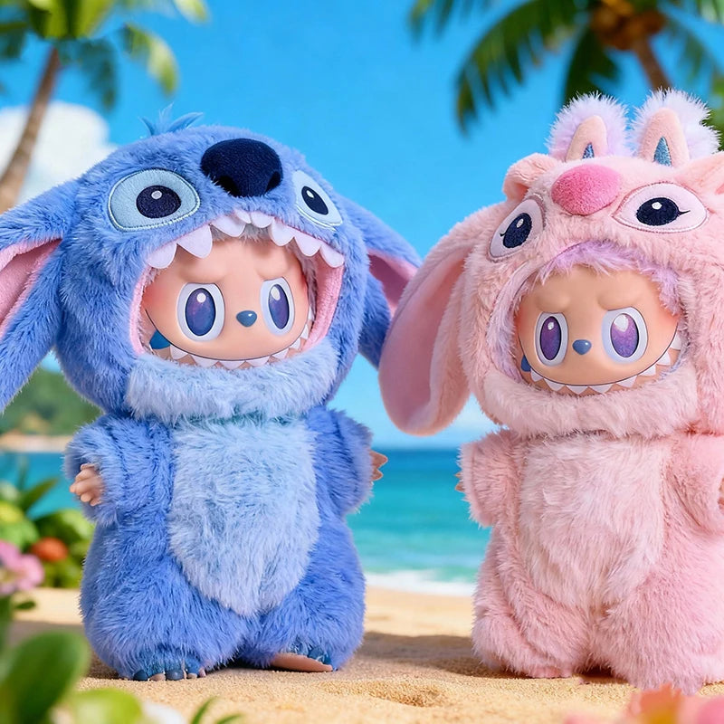 Set di abbigliamento carino per bambola Labubu 3.0, vestiti cartoni animati, accessori in peluche da 17cm, regalo natalizio Otaku Family