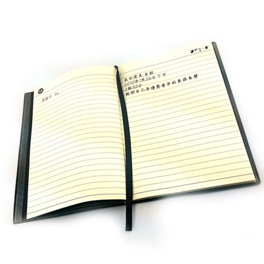 Set di quaderno in pelle e collana con penna a piuma ispirati all'anime Death, perfetti come props cosplay e regalo.