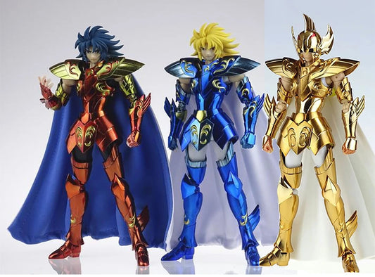 Figura d'azione Sea King Poseidon Saint Seiya Saint Cloth EX 2.0, con dettagli e accessori visibili.