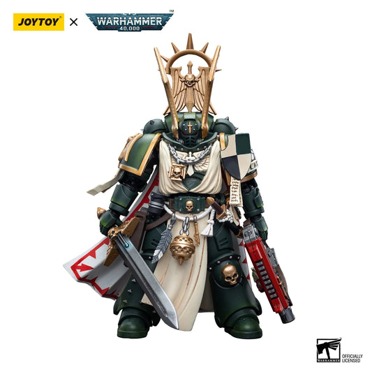 Action figure Warhammer 40k Dark Angels Master Lazarus con pugno energetico, altezza 12cm, marca Otaku Family Store Online