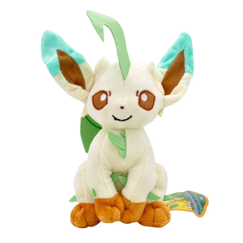 Set di peluche della famiglia Eevee Pokémon, include Sylveon, Umbreon, Vaporeon, Flareon e Pikachu, morbidi e adorabili.