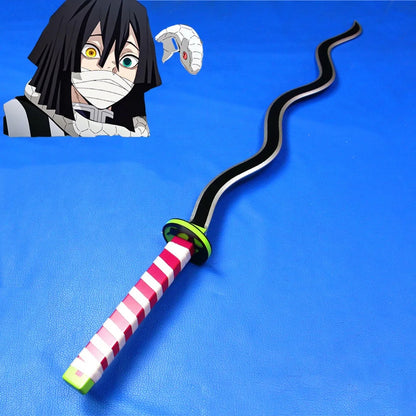 Spada cosplay Demon Slayer da 41 pollici con lama e impugnatura dettagliata, perfetta per cosplay anime Ninja Sword Otaku Family Store