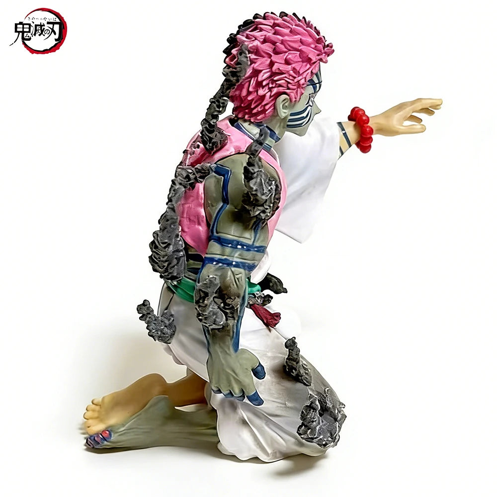 Figura d'azione Akaza Hakuji di Demon Slayer, modello in PVC da 14cm, dettagliata e adatta ai collezionisti.