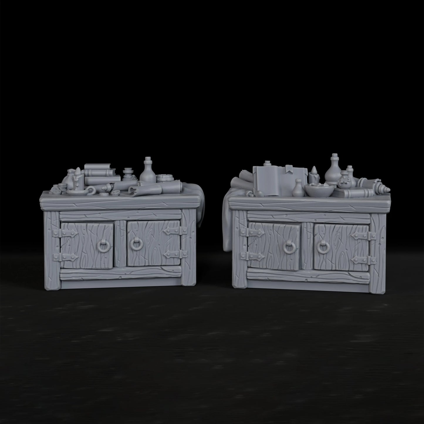 Armadi RPG in miniatura per giochi di ruolo, accessori per tavolo da gioco e ambientazioni immersive per tabletop.