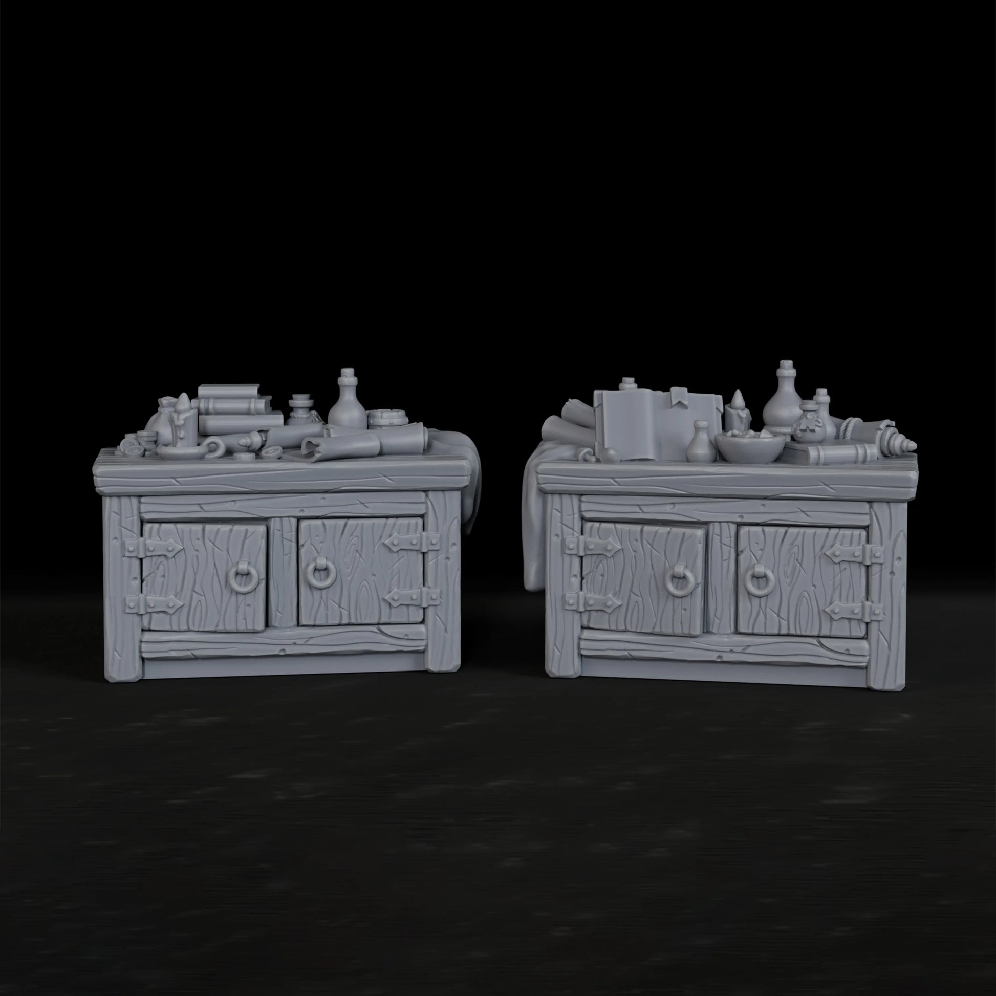 Armadi RPG in miniatura per giochi di ruolo, accessori per tavolo da gioco e ambientazioni immersive per tabletop.