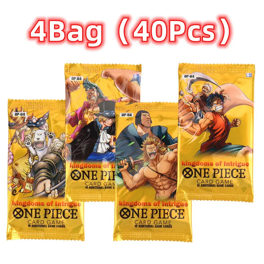 Carte della collezione One Piece OP-05 di Otaku Family Store, Luffy, Zoro e Shanks, serie di 40 carte con duplicati possibili.