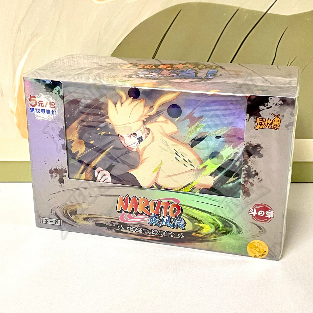 Carte Naruto TCG Kayou Chapter of the Ninja, scatola aperta con carte rare e molto ricercate, brand Otaku Family Store.