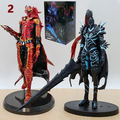 Action figure Igris, il Comandante Rosso Sangue di Solo Leveling, con dettagli realistici e pose dinamiche, prodotto Otaku Family Store.
