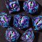 Dadi D&D Liquid Core con resina Sharp Edge, set di gadget per giochi di ruolo Dungeons & Dragons, marca Otaku Family Store Online