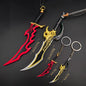 Portachiavi Spada "Knight Killer" Solo Leveling, gadget in metallo con dettagli decorativi, ideale per fan anime e manga.