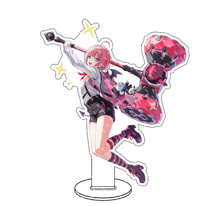 Supporto in acrilico Solo Leveling Sung Jin-Woo, gadget Otaku, con figura dettagliata di Sung Jin-Woo in stile collezione.