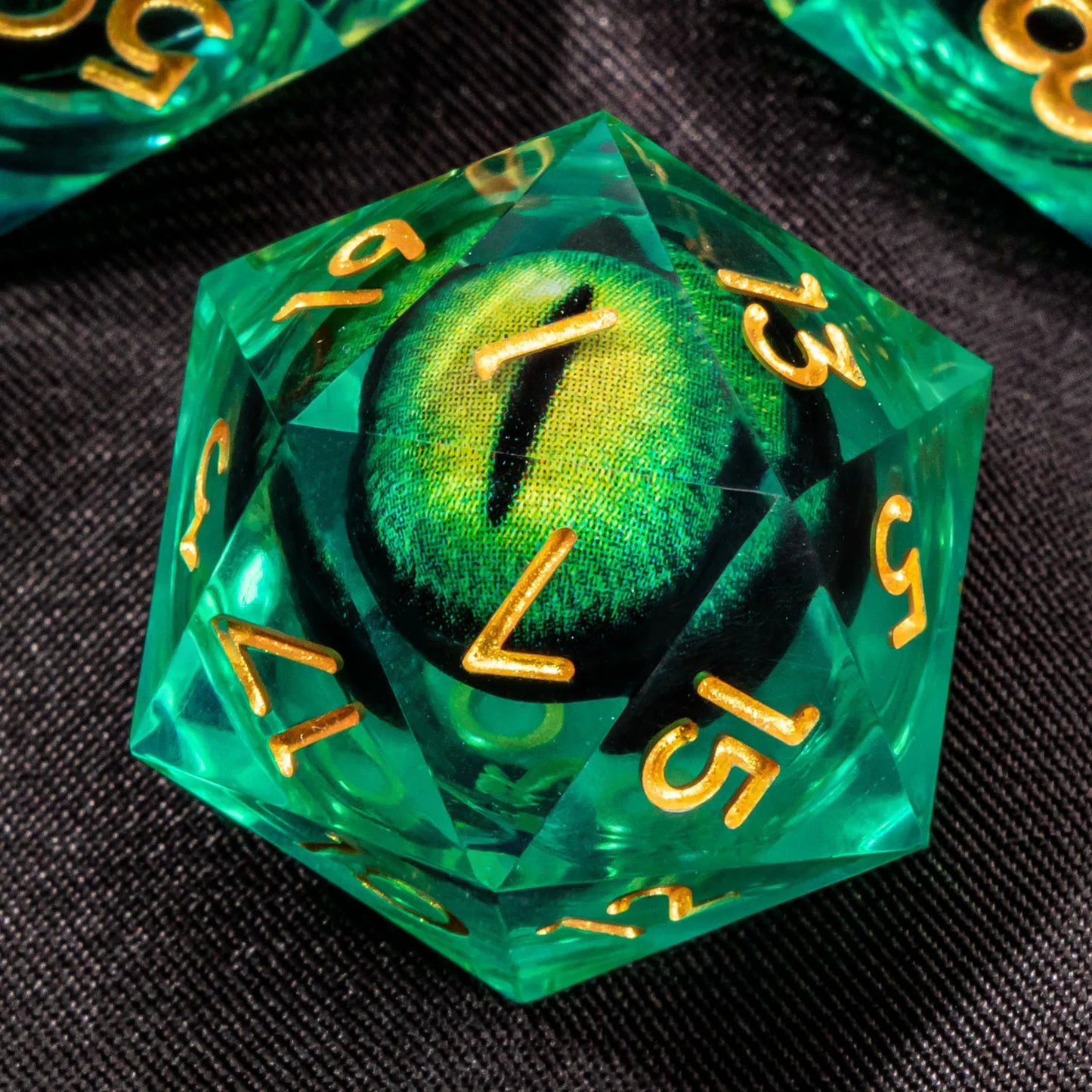 Dadi D&D Liquid Core con resina e bordo affilato, set di gadget per giochi di ruolo Dungeons & Dragons, prodotto Otaku Family Store