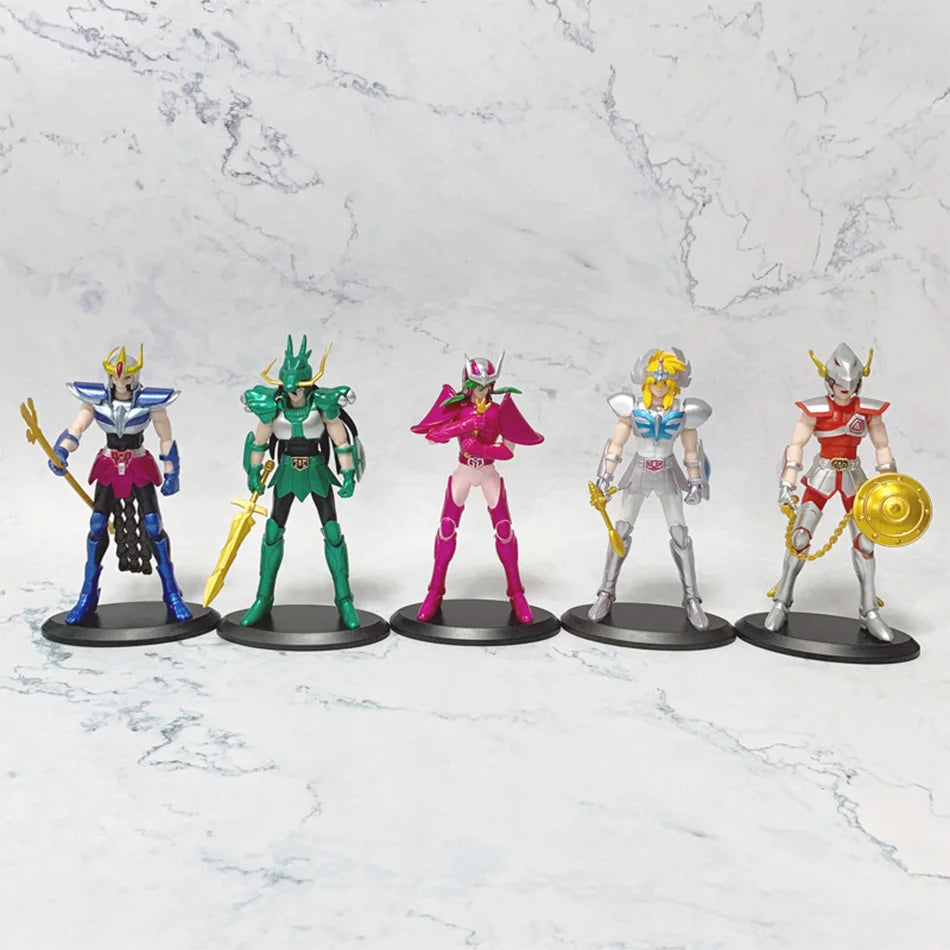 Figura d'azione della collezione Anime con Phoenix Ikki, Hyoga, Seiya e Shiryu, personaggi dei Cavalieri dello Zodiaco, marca Otaku Family.