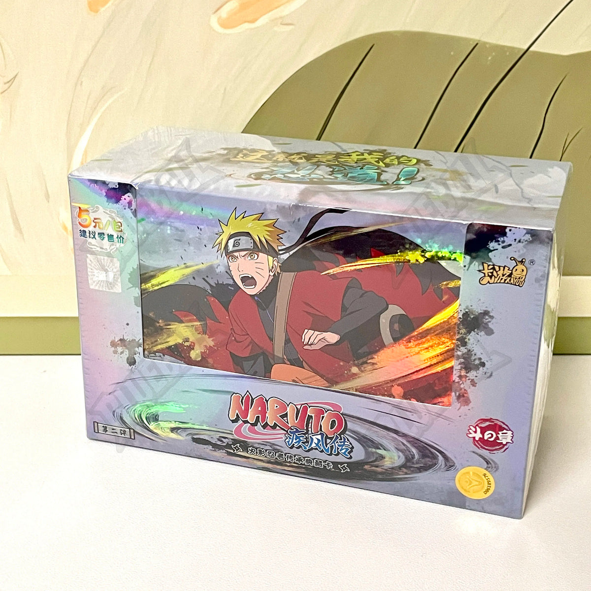 Carte da gioco Naruto TCG Chapter of the Ninja, busta aperta con carte rare e promo, ottimo stato, prodotto Otaku Family Store Online.