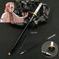 Penna gel Demon Slayer con stile anime giapponese, modello con refillo nero da 0.5mm, gadget cosplay spada per studenti e appassionati.