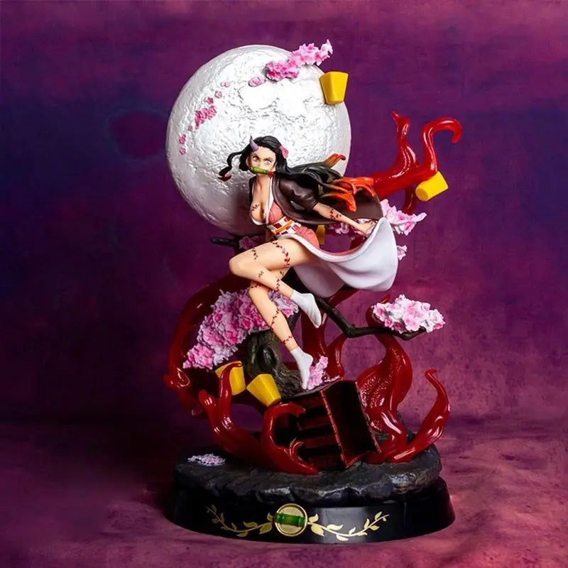 Figura d'azione Blood Breaking Mi Bean 2025 con spada magica e dettagli artigianali, porta stufa in stile ghost slayer.