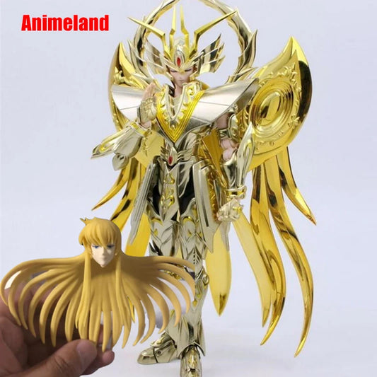 Figura d'azione JModel Saint Seiya Myth Cloth EX Virgo Shaka dei Cavalieri dello Zodiaco, dettagliata e con finiture dorate.