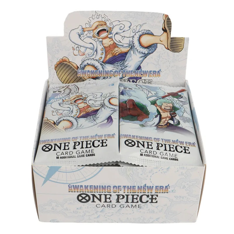 Carte della collezione One Piece OP-05 Otaku Family Store con Luffy, Zoro e Shanks, 40 di 300, immagini di personaggi manga.