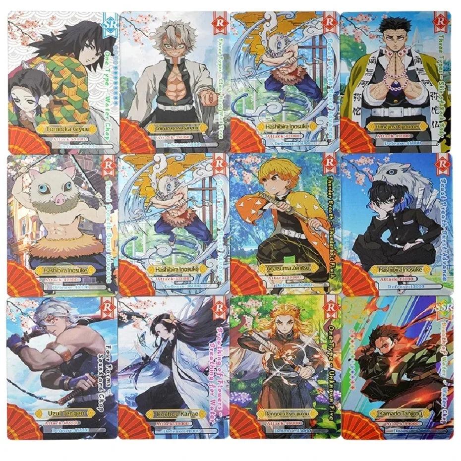 Carte da collezione Demon Slayer Mugen Train, Tanjirou e Nezuko, carta rara SSP, illustrazione dettagliata, prodotto Otaku Family Store