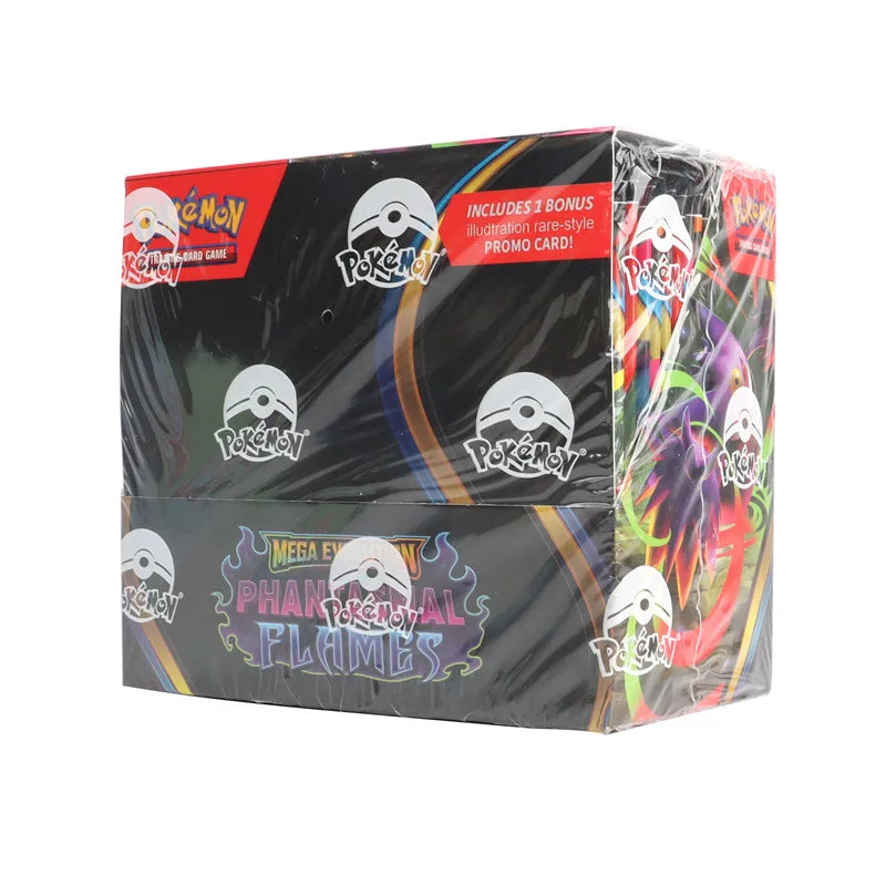 Scatola di carte Pokémon TCG Booster Box Mega Evolution, Phantasmal Flames, Ascended Heroes, 4 confezioni con 36 buste ciascuna