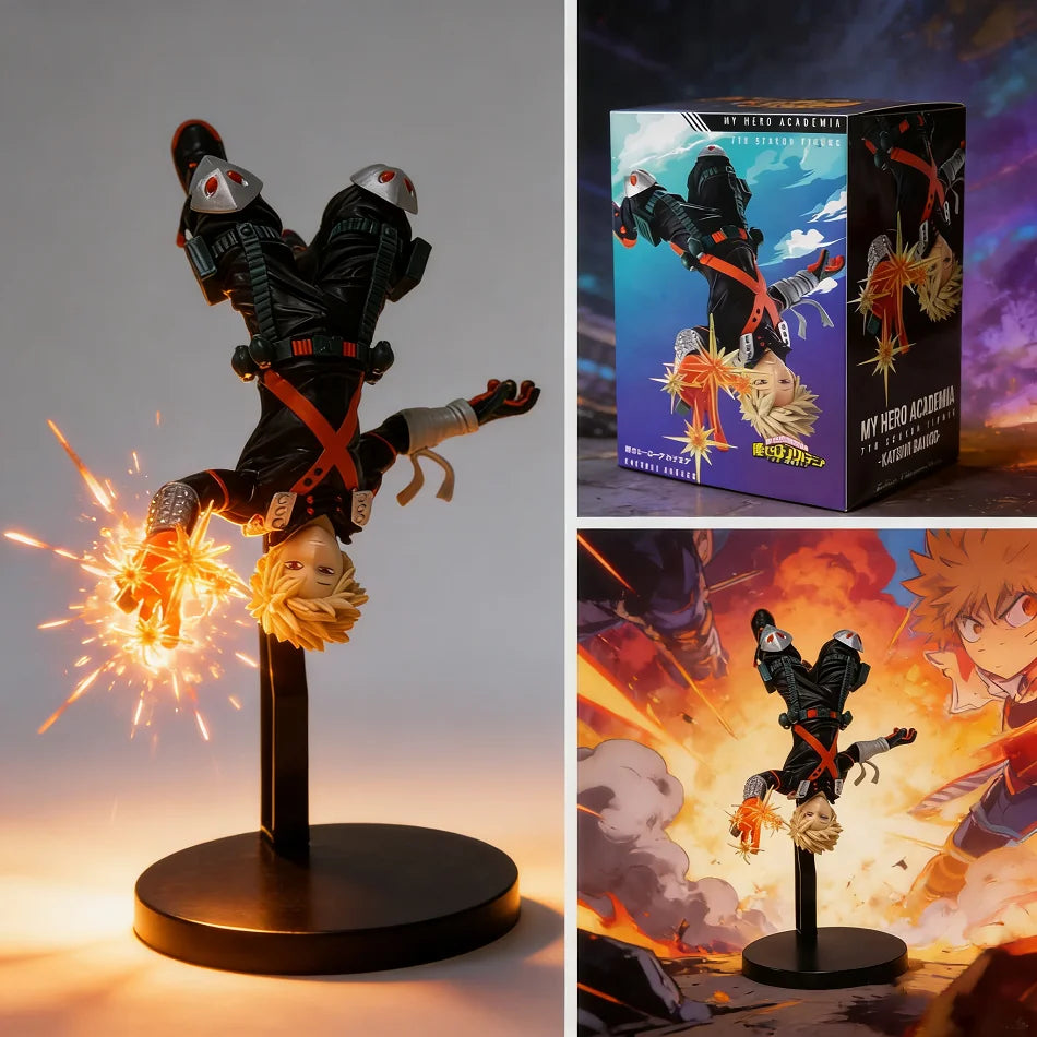 Statua da collezione di Bakugou Katsuki, figura d'azione in PVC di My Hero Academia, decorativa e perfetta come regalo natalizio