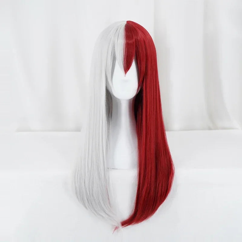 Costume cosplay di Todoroki Shoto da My Hero Academia, figura femminile in abbigliamento anime, dettagli del cosplay Otaku Family Store