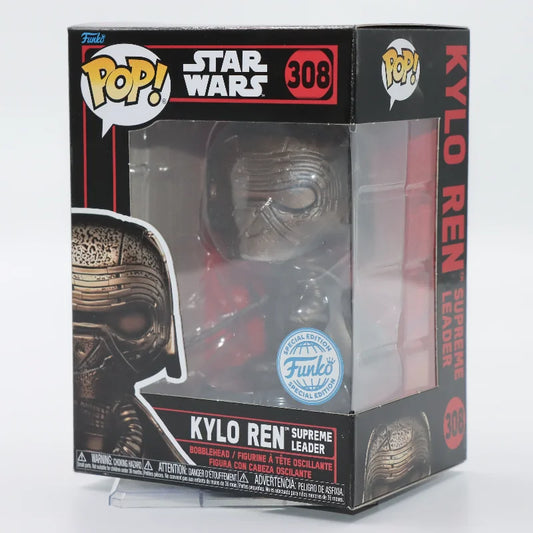 Funko Pop Kylo Ren Star Wars originale in vinile, figura collezionabile con dettagli di Kylo Ren dal franchise Star Wars